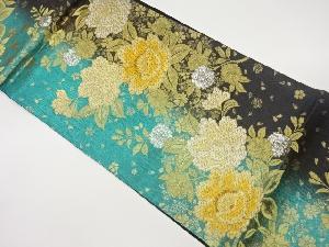 牡丹に桜模様織出し袋帯